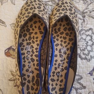 Faux Rothys animal print slip on shoes